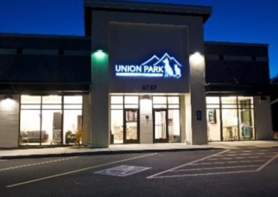 Union Park Veterinary Hospital at Night